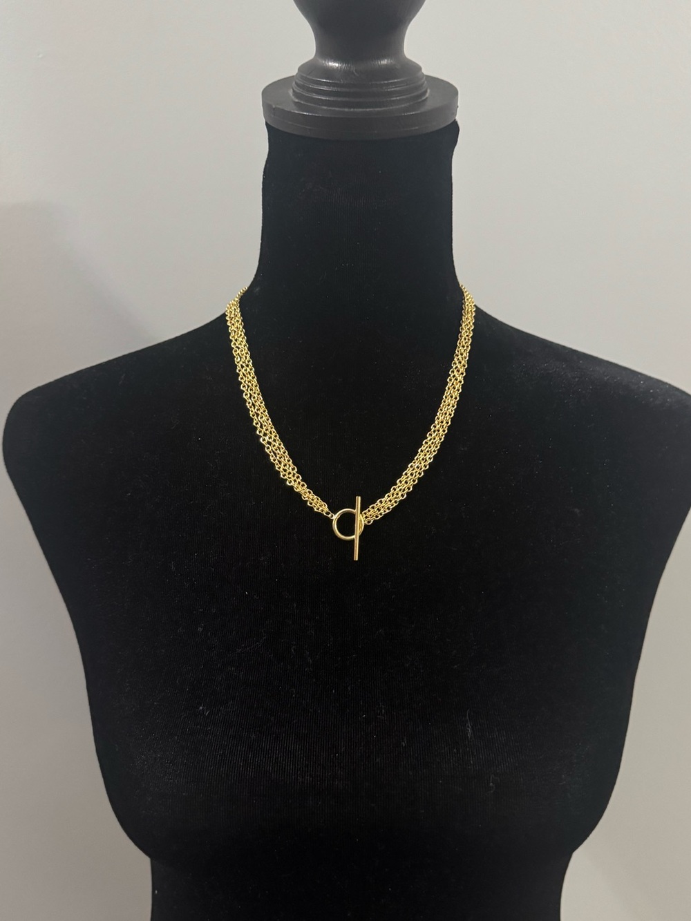 Uncommon James Triple Chain Toggle Necklace